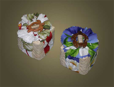 Favor Box with matching fabric