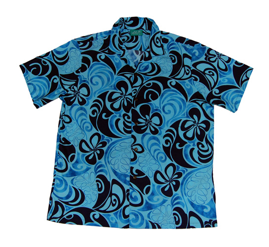 Hawaiian Cotton Hibiscus Local Aloha Men Shirt