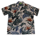 Creme Paradise Rayon Hawaiian Men Shirt