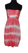 Hawaiian Pink Tie Dye Short Dress