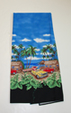 Hawaiian Cotton Paradise Island Blue  Lava