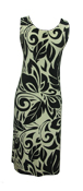 Hawaiian Pono Black Midlength Tank Dress