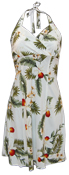 Hawaiian Coconut Halter Dress