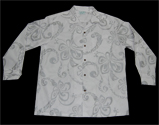 Hawaiian Traditional Silver shadow Men Shirt