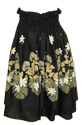 Double Black Pa\'u Hula Skirt