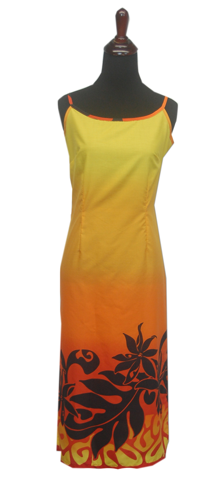 Paradise Sunset Spaghetti Dress