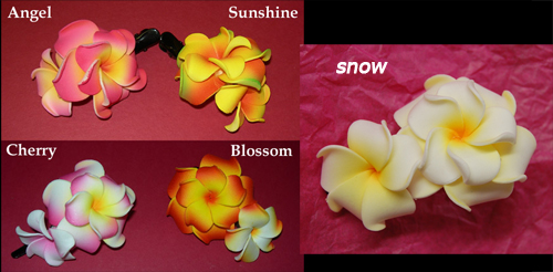 Hawaiian Plumeria Hair Clip