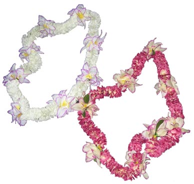 Ilima Flower Lei with Orchid