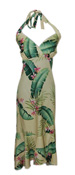 Makaha Maize Hawaiian Halter Dress