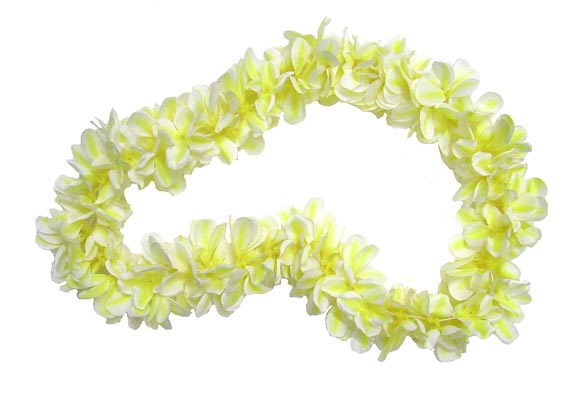 Traditional Plumeria Flower Silk Lei