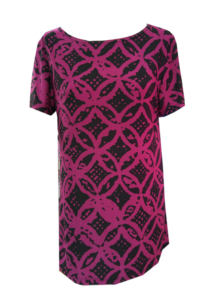 Hawaiian Poai Magenta Short Sleeve Tee Top