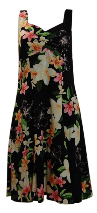 Hawaiian Black Rainbow Sundress