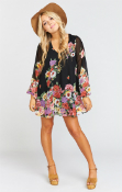 Ladies Mumu Donna Michelle Falling Floral Top