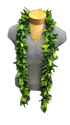 Hawaiian Men Two Tone Fern Open Lei