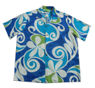Hawaiian Blue Waikiki Men Shirt