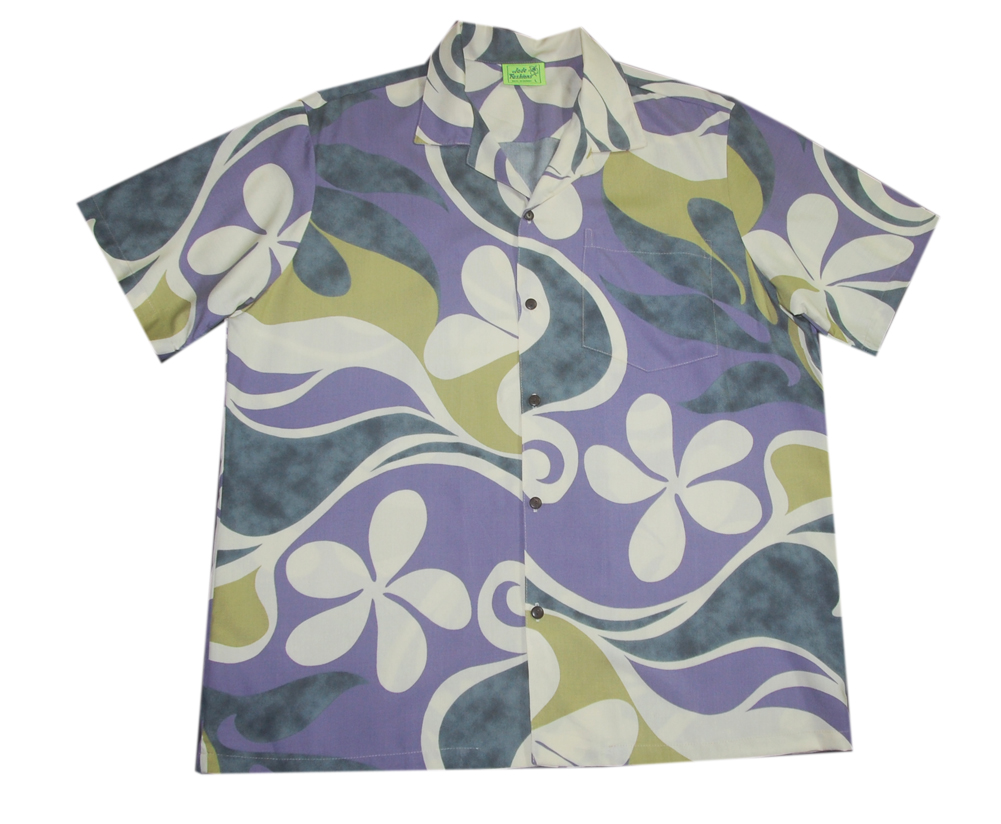 Hawaiian Gray Waikiki Men Shirt