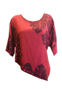 Hawaiian Autumn Leaf Tunic Top