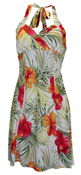 Hawaiian Mango Halter Dress