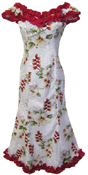 Wailea Beach Heliconia Flower Ladies Hawaiian Dress