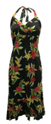 Moonlight Hawaiian Midlength Halter Dress