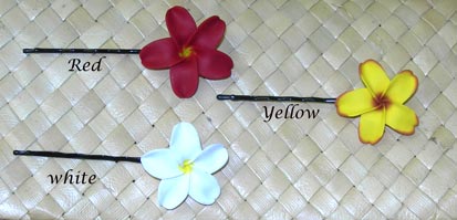 Hawaiian Plumeria Flower Clip