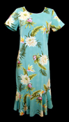 Hawaiian Ocean Breeze Sleeve Dress