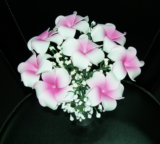 Bridemaide Pink Plumeria Bouquet