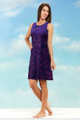 Hawaiian Kipuka Purple Midlength Tank Dress