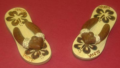 Hawaiian Slipper Magnet