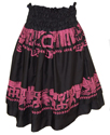 Double Black Hula Skirt