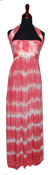 Hawaiian Pink Long Tie Dye Summer Dress